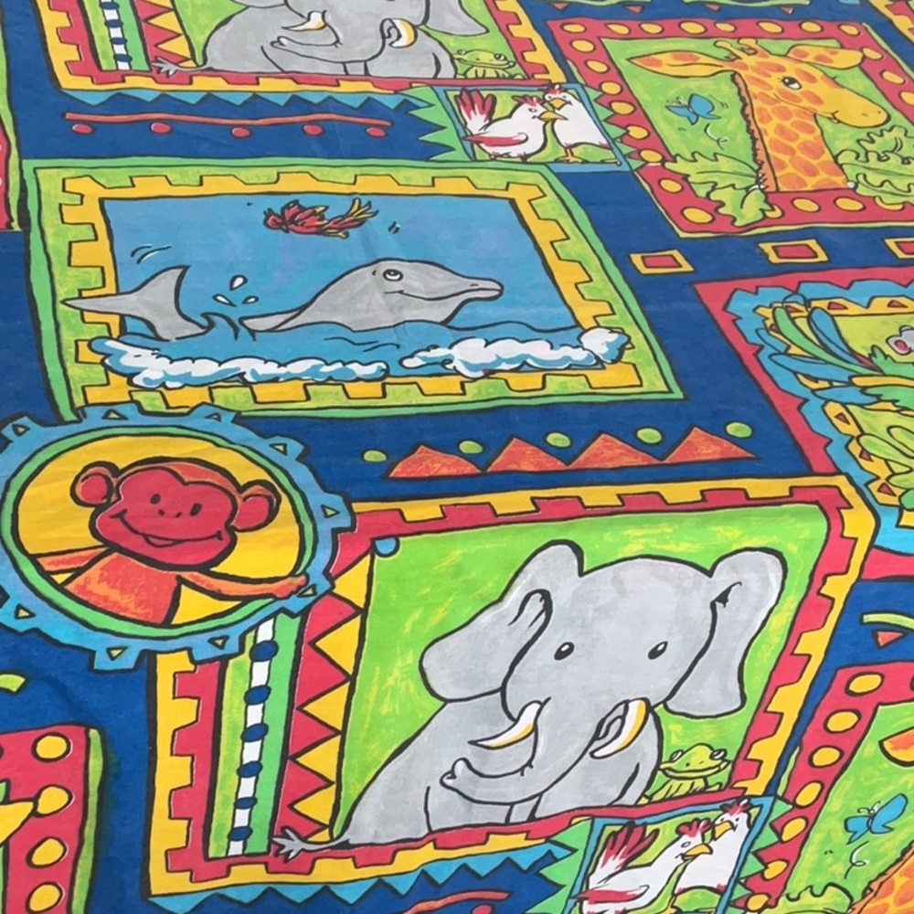 Jungle animal twin duvet.